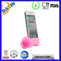 Moda stand de silicone personalizado telefone, suporte de telefone celular de silicone, suporte de telefone inteligente